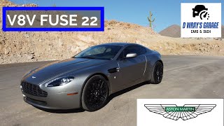 V8 Vantage (06-08) - Fuse 22  and Exhaust sounds