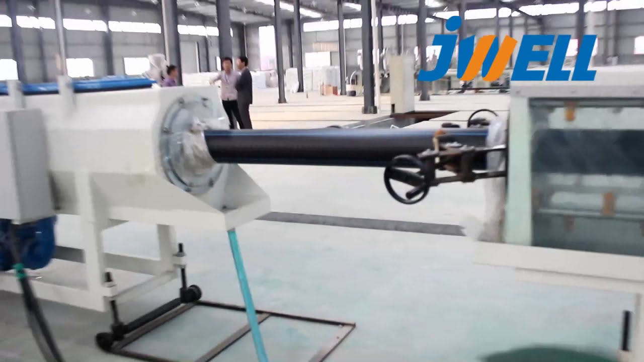 Jwell HDPE 250 gas pipe extrusion line salat@Jwell.cn