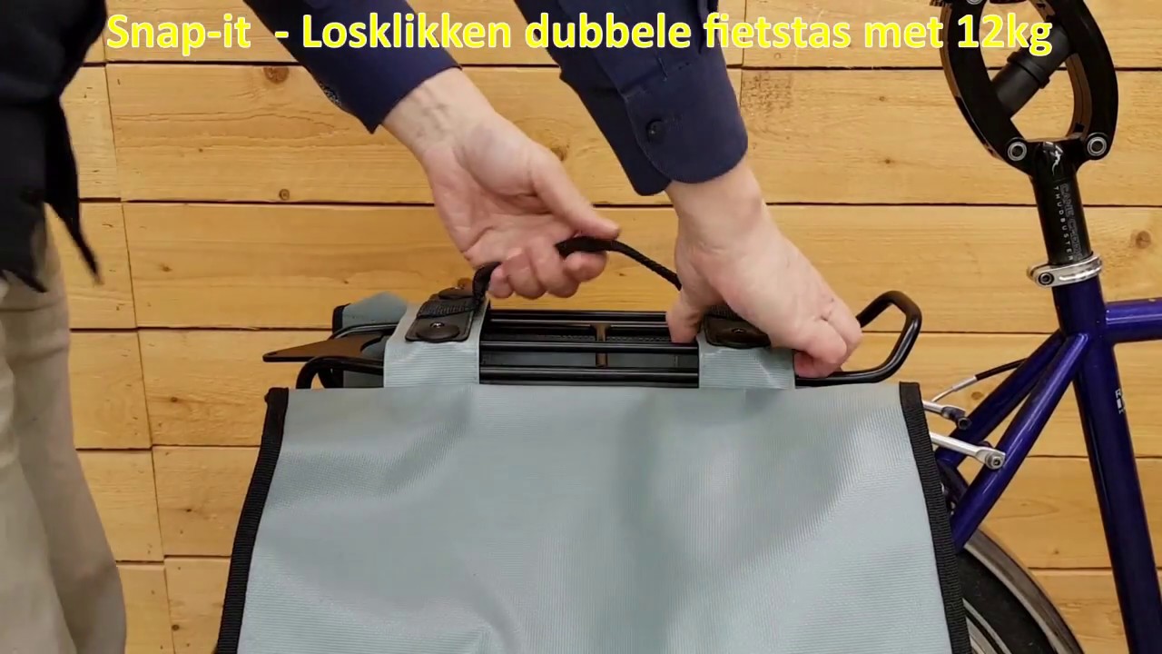 Test: Kliksysteem voor fietstassen - Fietsersbond