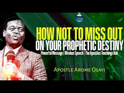 MISSING OUT ON YOUR PROPHETIC DESTINY WILL MAKE YOU IRRELEVANT TO YOUR ...