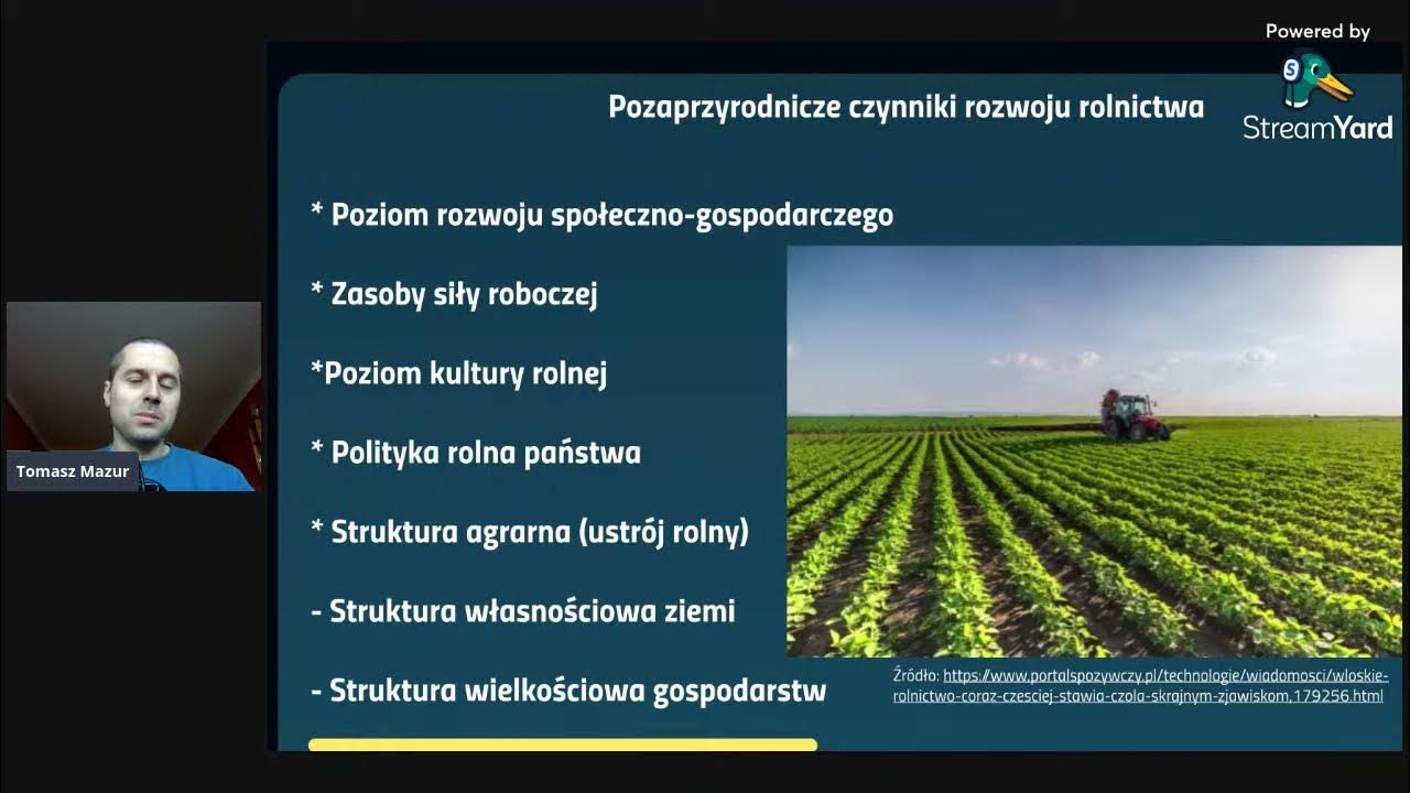 Podkreśl Przyrodnicze Czynniki Rozwoju Rolnictwa GEO. Czynniki rozwoju rolnictwa. Czynniki pozaprzyrodnicze. - YouTube