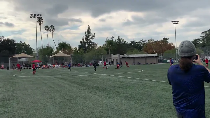 AYSO Region 2 Championship soccer - Ryan's third goal of the game