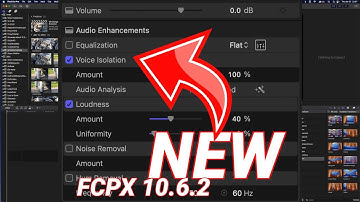 New Voice Isolation Tool in FCPX 10.6.2
