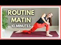 Yoga Matinal de 10 Min pour Réveil et Bonne Humeur 🌅