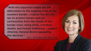 Governor Reynolds responds to federal judge's decision to block Iowa immigration law