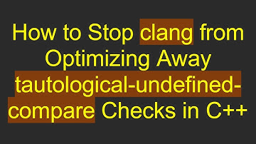 How to Stop clang from Optimizing Away tautological-undefined-compare Checks in C++