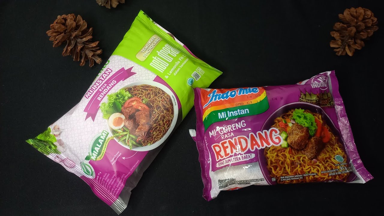 REVIEW INDOMIE RENDANG VS LEMONILO RENDANG| KALORI LEMONILO DAN INDOMIE ...