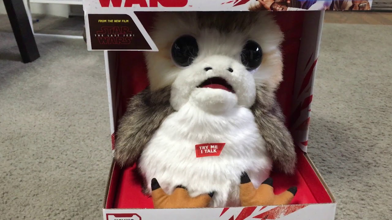 Porg plush toy