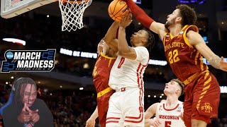 Iowa State vs. Wisconsin - Second Round NCAA tournament extended highlights! Reaction