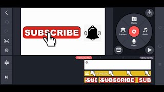CARA MEMBUAT ANIMASI TOMBOL SUBSCRIBE DAN LONCENG - Tutorial kinemaster