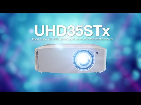 Optoma UHD35STx - Short throw 4K UHD gaming and home entertainment projector