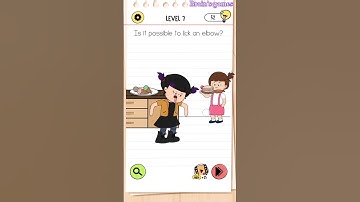 IS IT POSSIBLE TO LICK AN ELBOW? ll LEVEL-7 COMPLETED 💚ll BRAIN