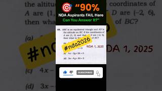 NDA Maths PYQ 💀 99% Fail | Only Toppers Solve This 😈#ndaexam #shorts  #feedshorts #nda2026 #ndamaths