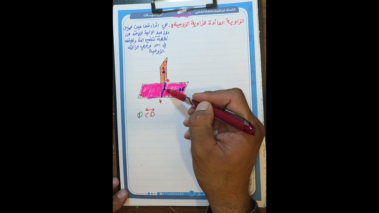 الفصل السادس الهندسة الاحداثية المحاضره 3