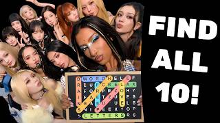 Only REAL K-Pop Fans Can Find All 10! 😳 | LE SSERAFIM, ILLIT & KATSEYE Word Search Challenge🧩 #kpop screenshot 2