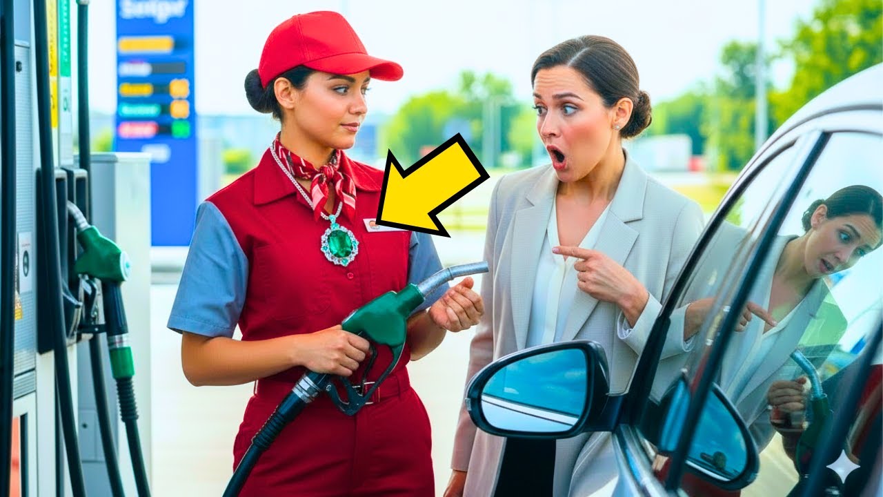 THE BOSS’S DAUGHTER FROZE WHEN SHE SAW HER MISSING SISTER’S PENDANT ON THE GAS STATION ATTENDANT’S..