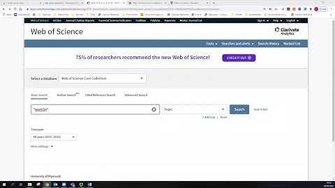 Using Wildcards in Web of Science