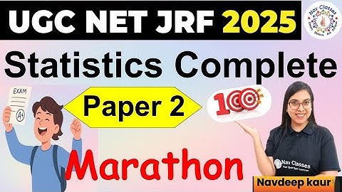 Marathon on Research Statistics | UGC NET JRF Paper 1, 2 | HPSC  | NTA NET JRF 2025 | By Navdeep Mam
