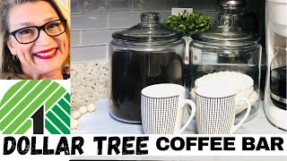 🔎DOLLAR TREE DIY COFFEE BAR: ☕️Perfect for Small Kitchens!