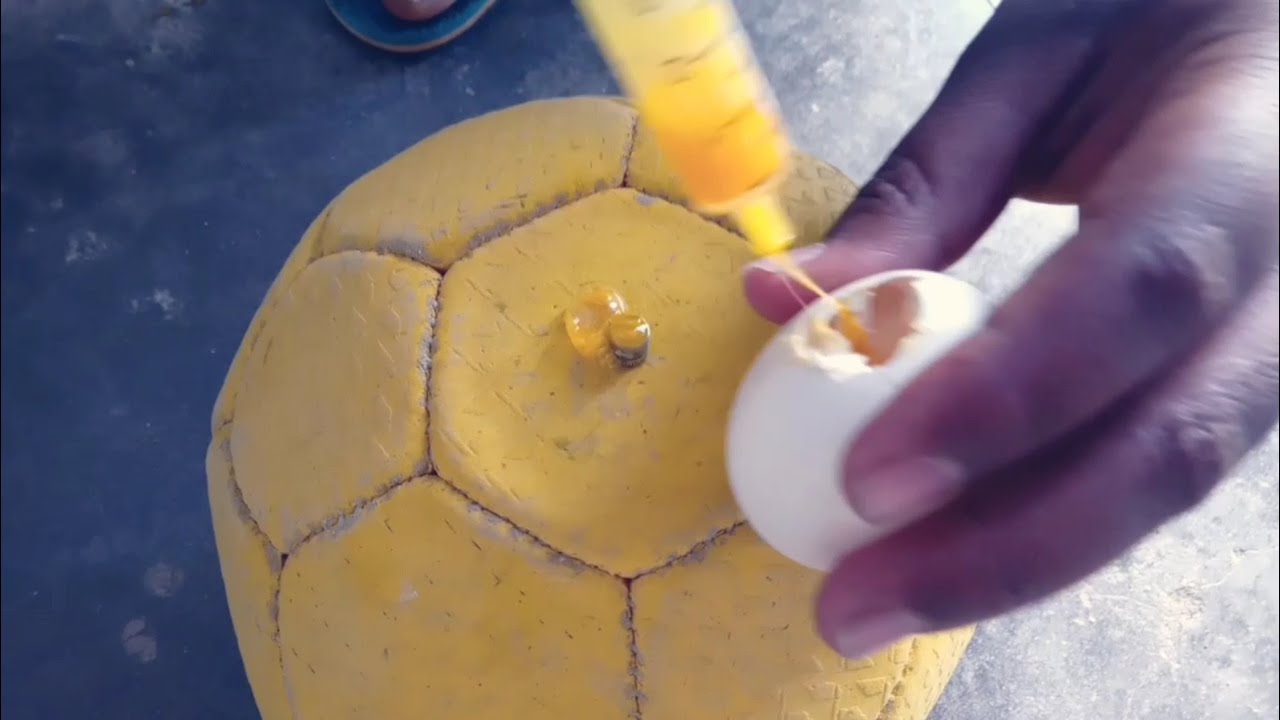 FOOTBALL Ka Puncture Kaise Nikale How To Repair Football Puncture