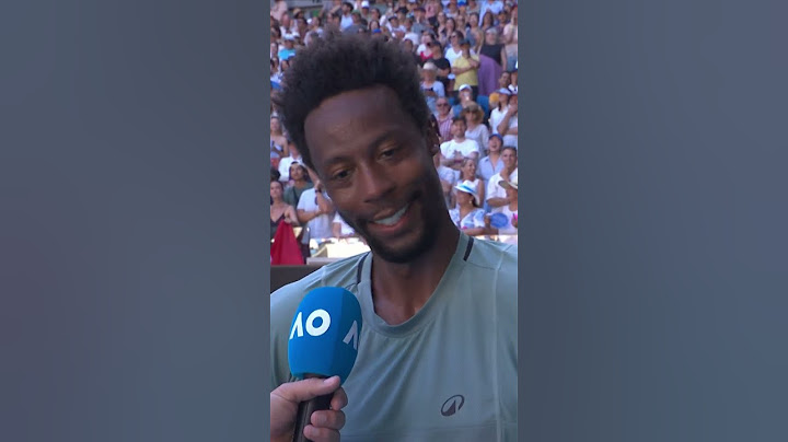 "I warmed up the court for her" - Gael Monfils loves his wife Elina Svitolina ❤️ #AusOpen