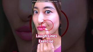SMILE WRINKLES EXERCISE! CHEEKS STRETCH WITH TONGUE MUSCLE #shorts