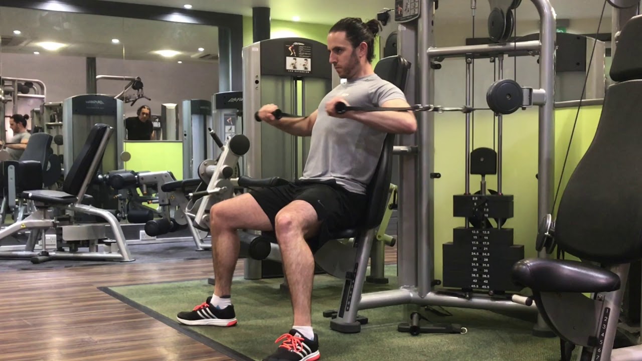 40PlusFit Seated Cable Chest Press YouTube