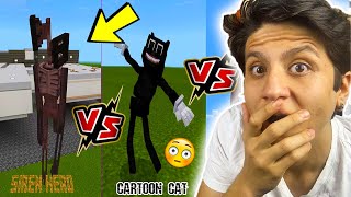 Si̇ren Head Vs Cartoon Cat Mi̇necraft Ani̇masyonlari Tepki