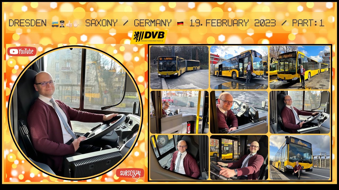 Dresden bus line 63 with bus driver, Eric / Part:1 / Dresdener Buslinie 63 mit dem Busfahrer, Eric