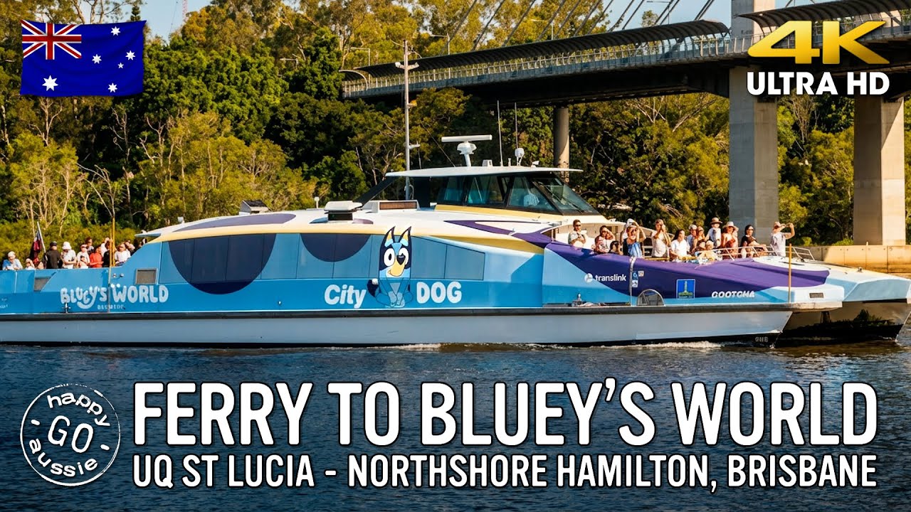 Catch 'Bluey' the CityDog Ferry to Bluey's World Brisbane!