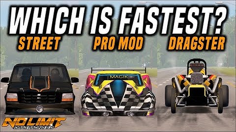 Street Vs Division X Vs Dragster Cars - Which Is Fastest? | No Limit Drag Racing 2.0
