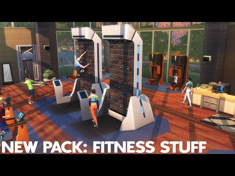 MANY NEW MODERN ITEMS! - The Sims 4 Fitness Stuff Pack 