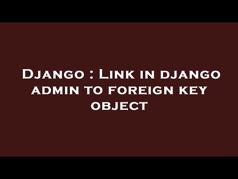 Django : Link