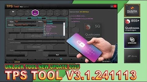 New Update TPS Tool V3.1 - 241113-2025(Offline) Qualcomm, MediaTek, Hisilicon, & Unisoc
