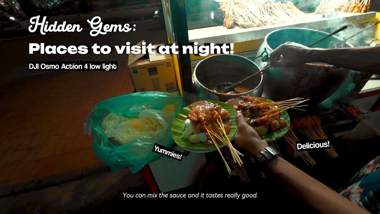 Hidden Gems at night in Batam | DJI Osmo Action 4 Low Light