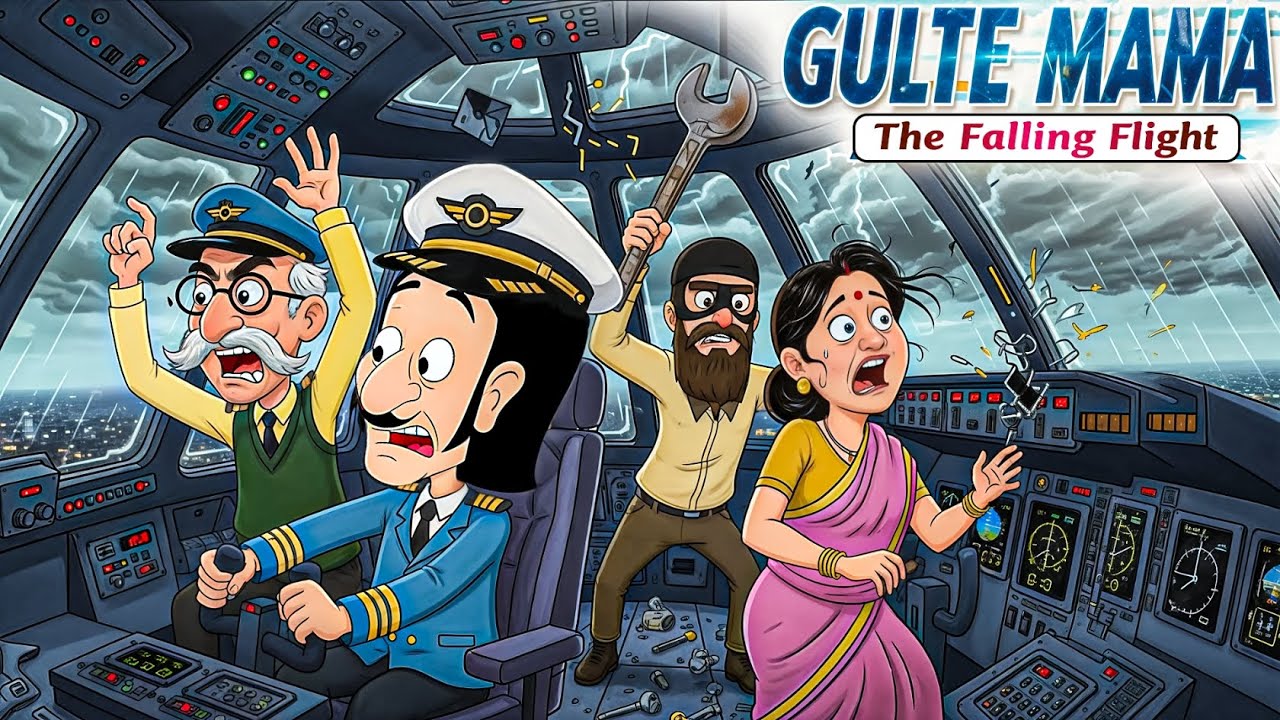 বিমান দুর্ঘটনার আশঙ্কা! বিপদে গুল্টে মামা ও দল ✈️🔥 | Golpo Chowkh