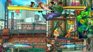 Street Fighter X Tekken Gameplay Footage - Abel - Japan Piyo2Marukiti Vs Siskonbanchou