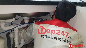 Thực Tế Lắp Đặt Máy Rửa Bát Bosch SCE64M65EU | Bep247.vn