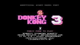 Full 🐝 DONKEY KONG 3 FOR ATARI 8-BIT: AI-ASSISTED PORT 🦍 Update