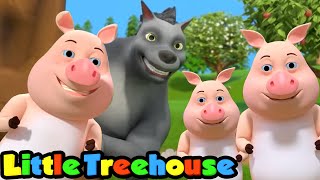 three little pigs nursery rhymes for children kids songs stories for babies little treehouse