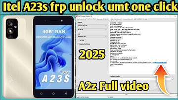Itel A23s frp unlock umt one click