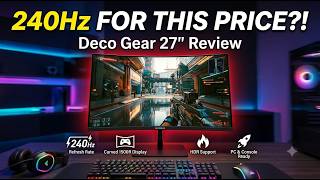 Best 240Hz Gaming Monitor Under $200? Deco Gear 27" Review