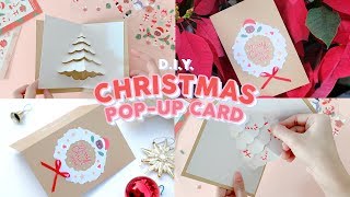 DIY Christmas pop up card - สอนทำการ์ดคริสต์มาสป๊อบอัพ | FAHFAHS screenshot 4