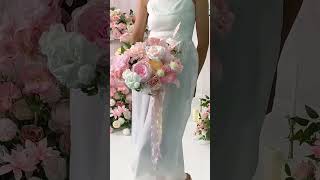 Pink White Series Bridal Flower Bouquet Wedding Event Prop #wedding  #flower#decoration