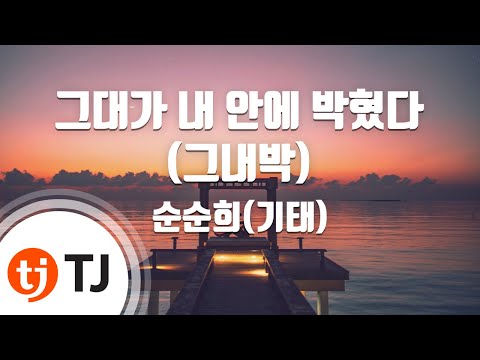 [TJ노래방 / MR Live] 그대가내안에박혔다(그내박) - 순순희(기태) / TJ Karaoke