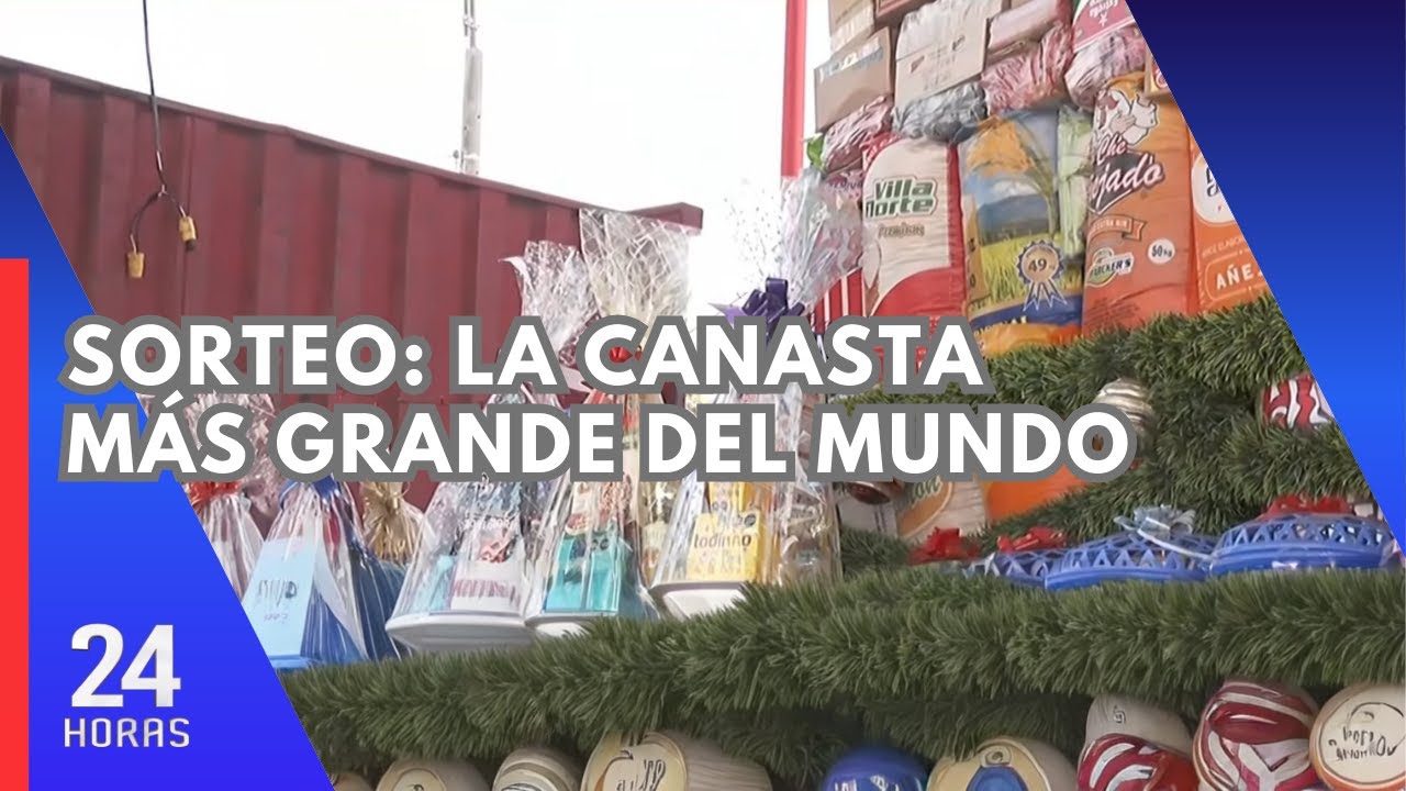 Sortearán la canasta navideña más grande del mundo: pesa más de siete toneladas