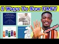 5 Ways to become FAST at SEWING(well Detailed)#sewing #sewingtips #howtosewfast #fashionbooks
