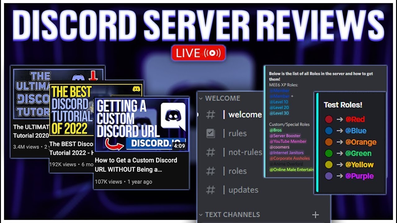 🔴 Reviewing YOUR Discord Servers LIVE! - YouTube