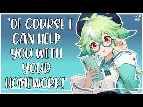 [F4A] Sucrose Needs A Study Buddy! | Genshin School AU ASMR | [Keyboard Clicks + Writing Sounds]