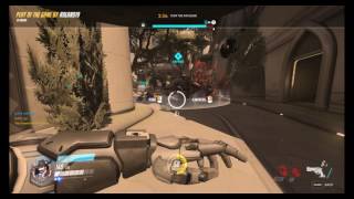 Overwatch - McCree multi-kills from behind enemy team.